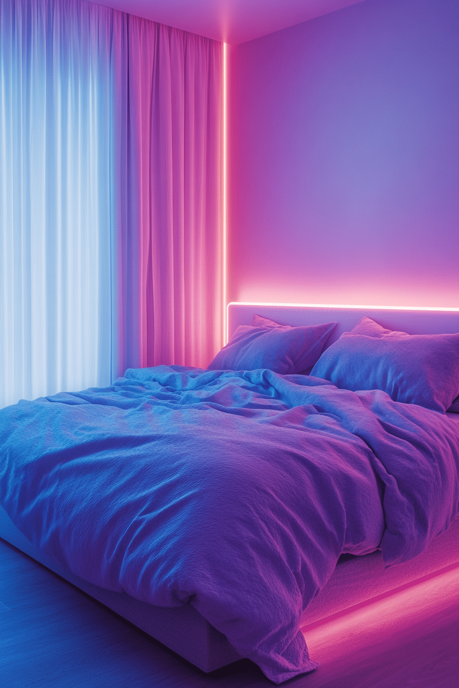 Colorful Minimalist Bedroom