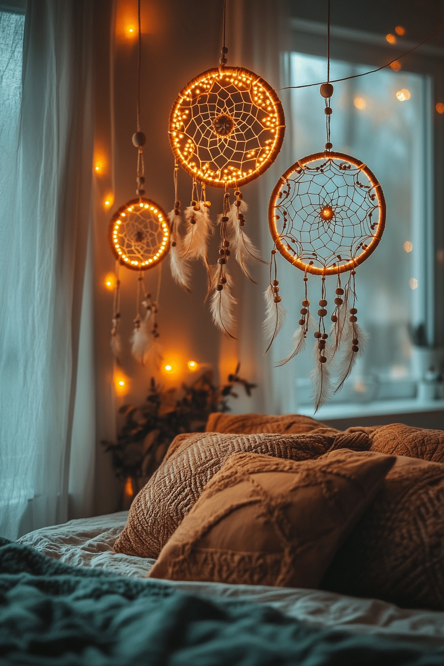 Boho Fairy Lights Bedroom Ideas