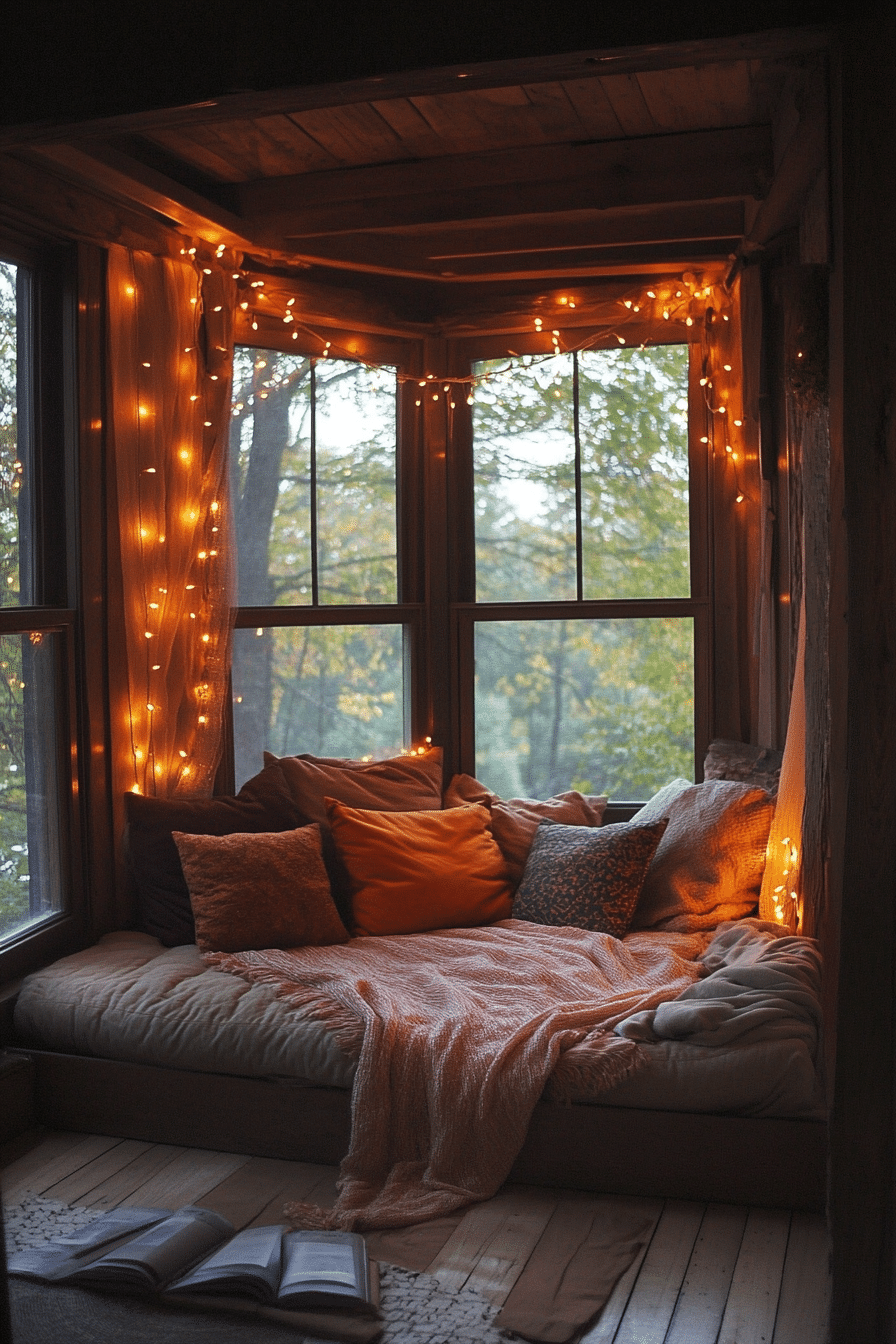 Boho Fairy Lights Bedroom Ideas