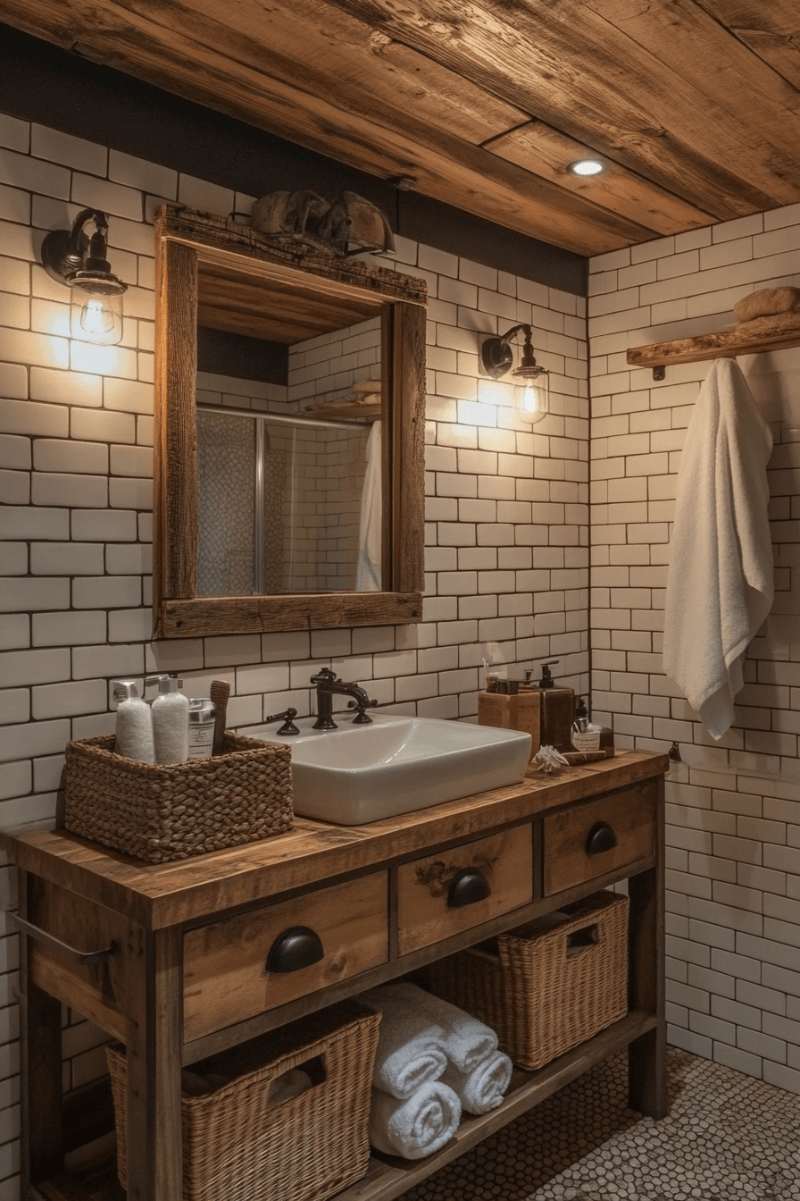 Rustic Wet Room Ideas