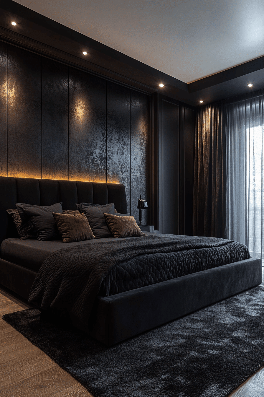 black bedroom