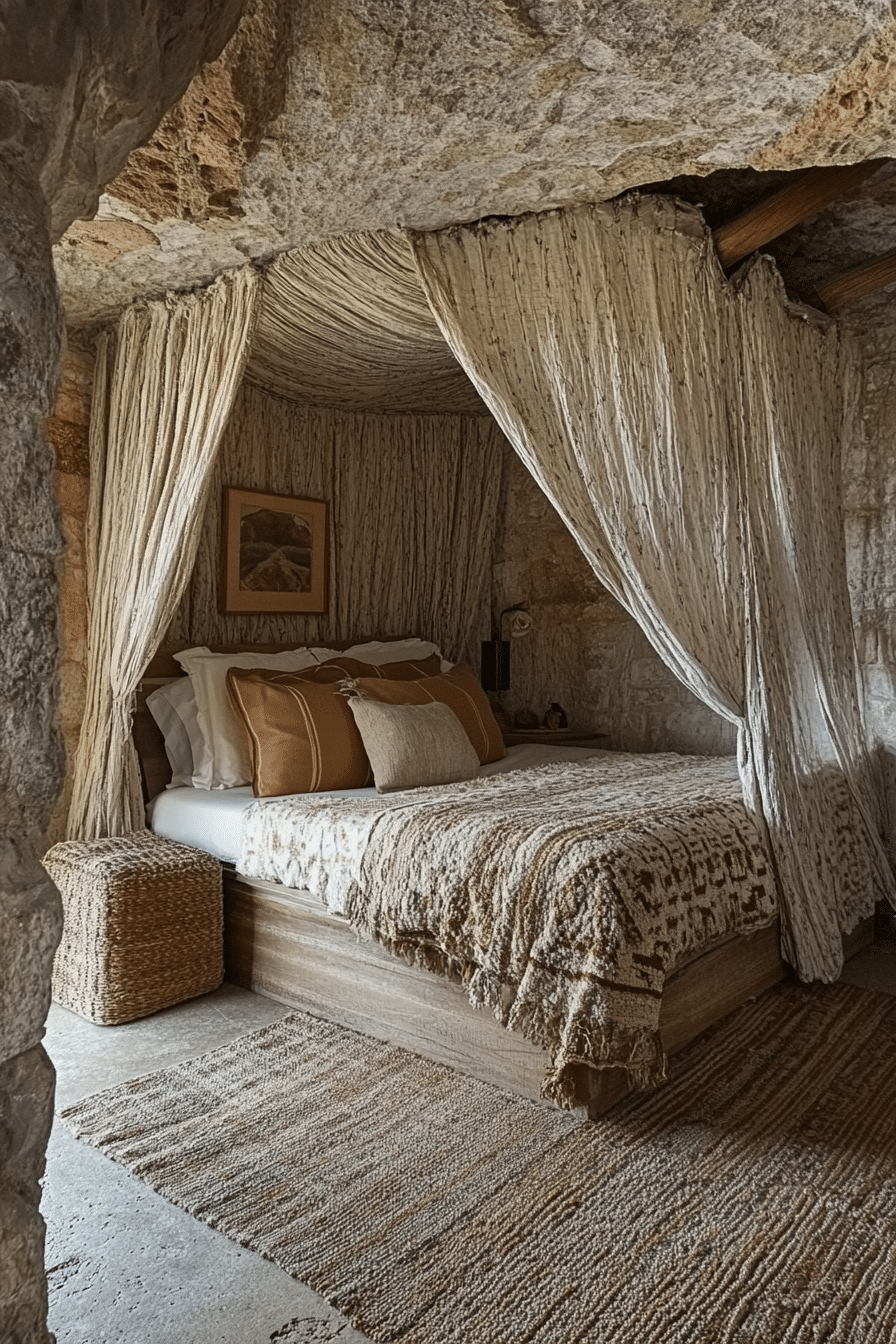 Boho Bedroom with Canopy