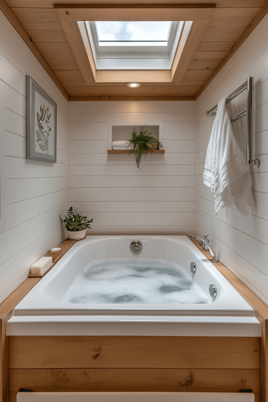 small bathroom with tub