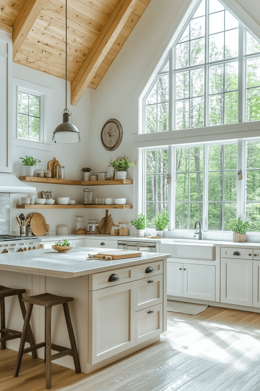 log home kitchens