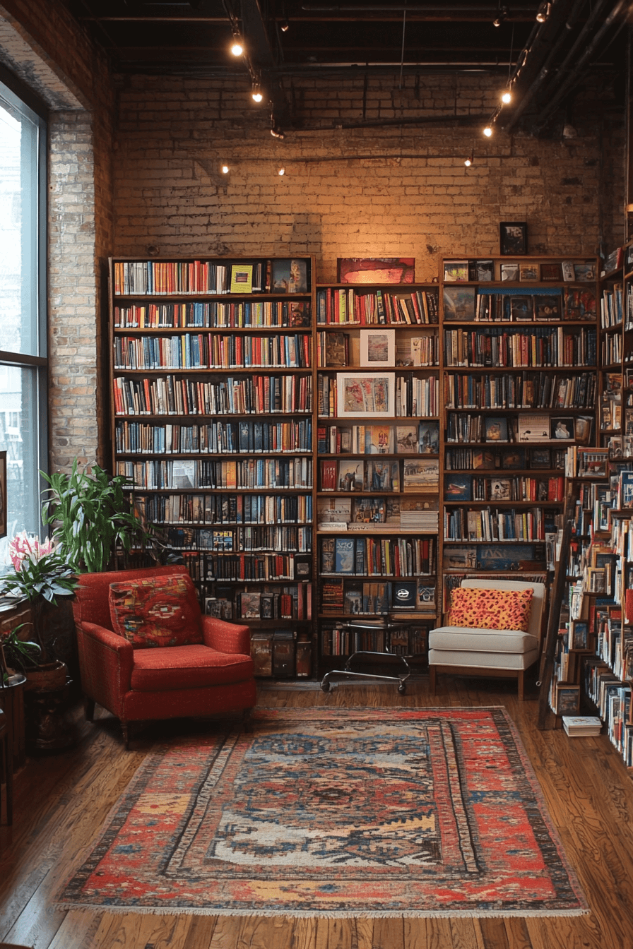 Cozy home library