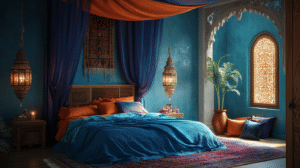 Boho Bedroom with Canopy