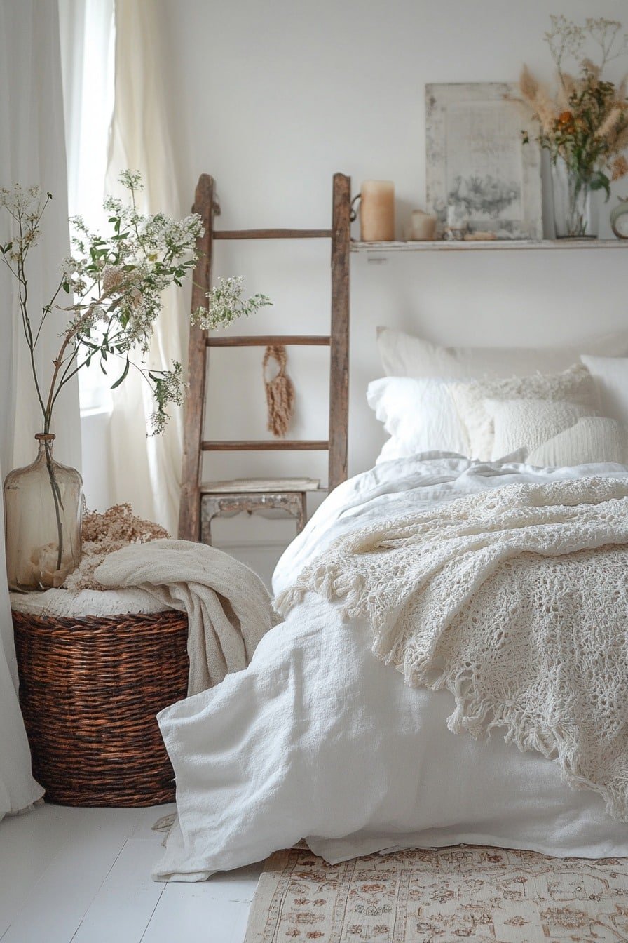 Monochrome Boho Bedroom