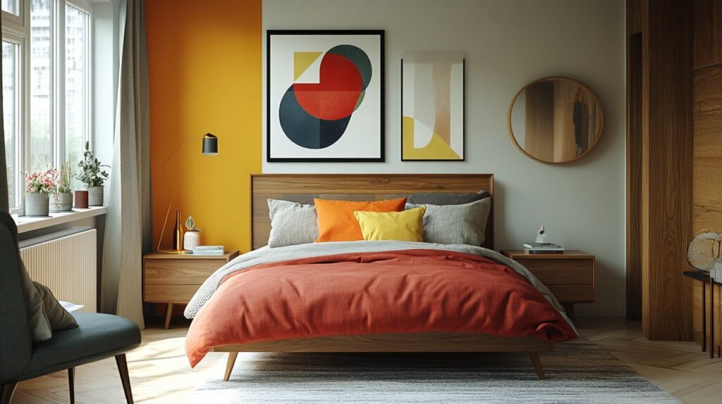 Colorful Minimalist Bedroom