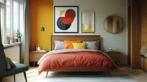 Colorful Minimalist Bedroom