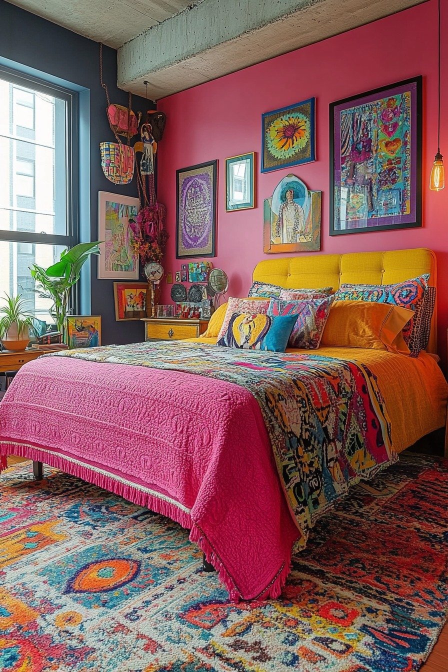 Colorful Eclectic Bedroom