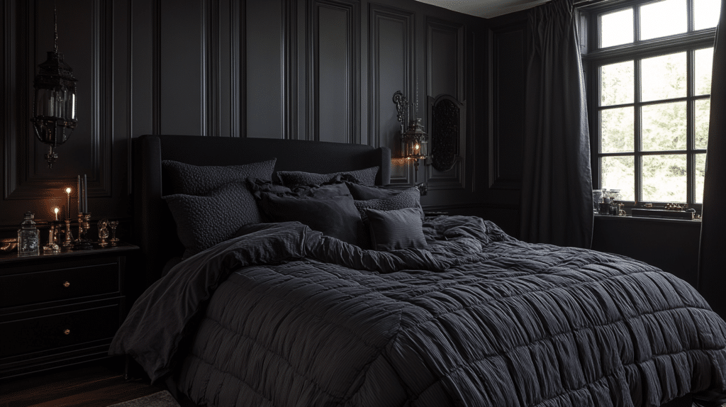 black bedroom