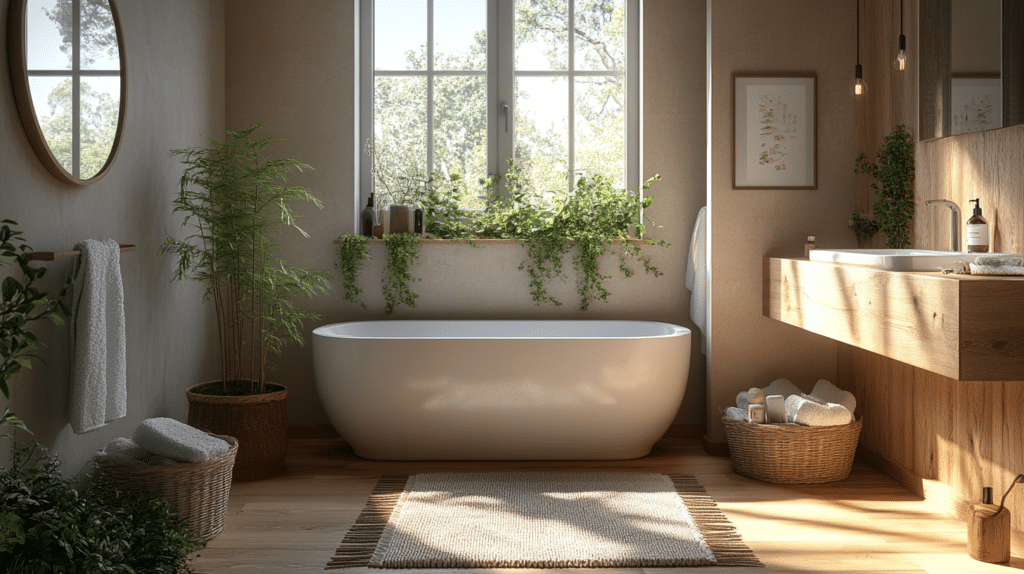 small bathroom with tub