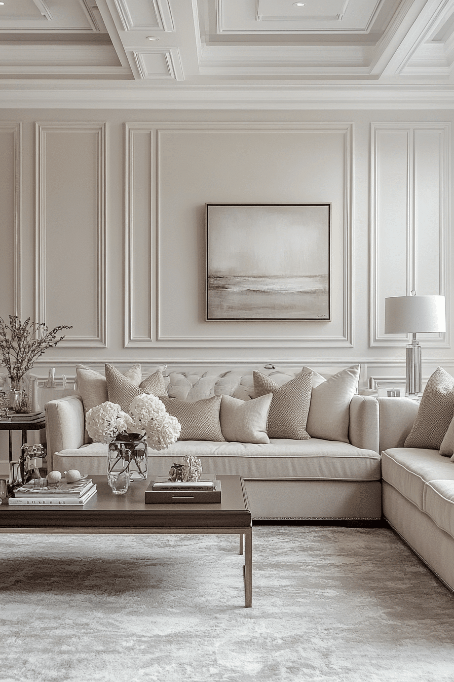 monochromatic living room