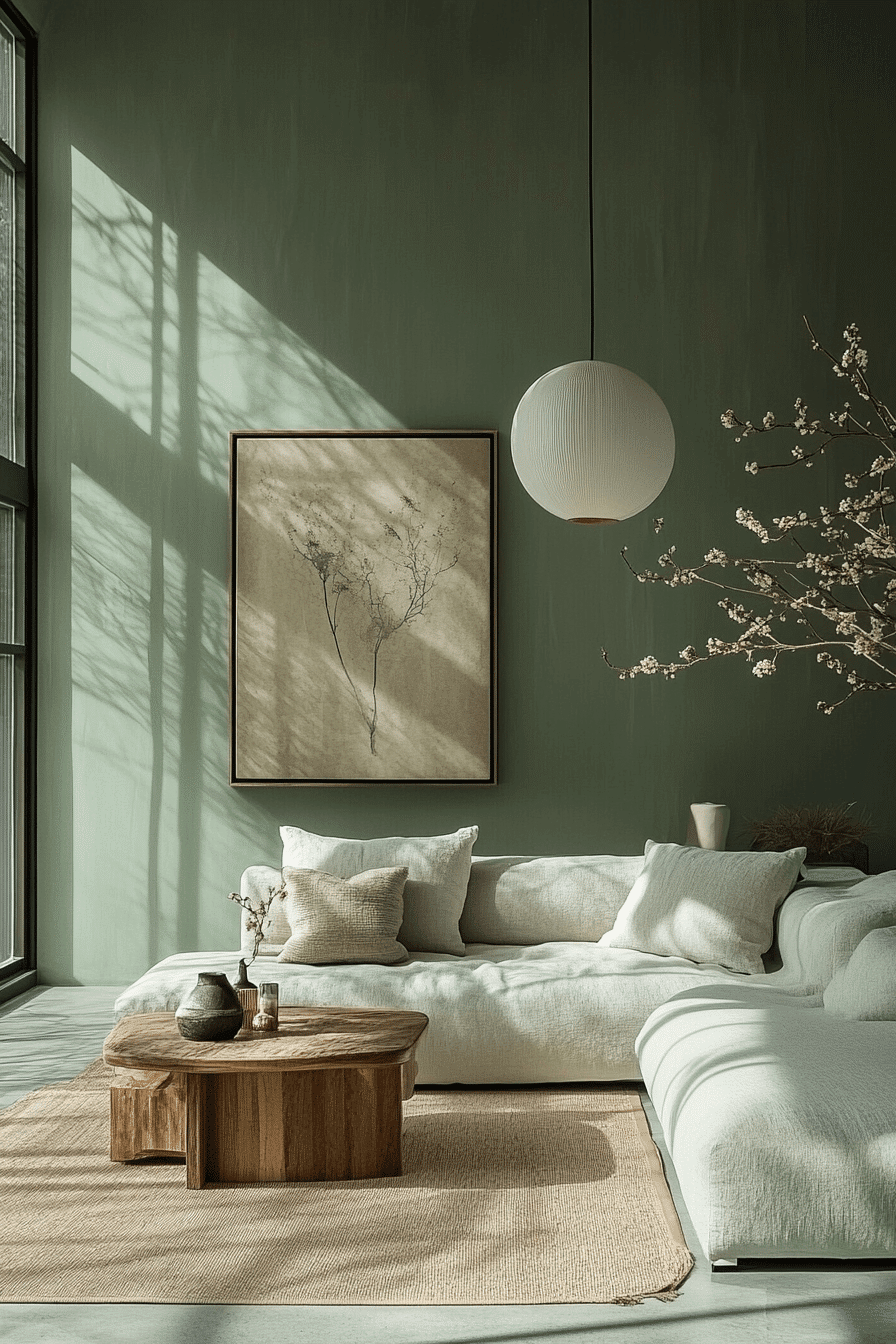 monochromatic living room