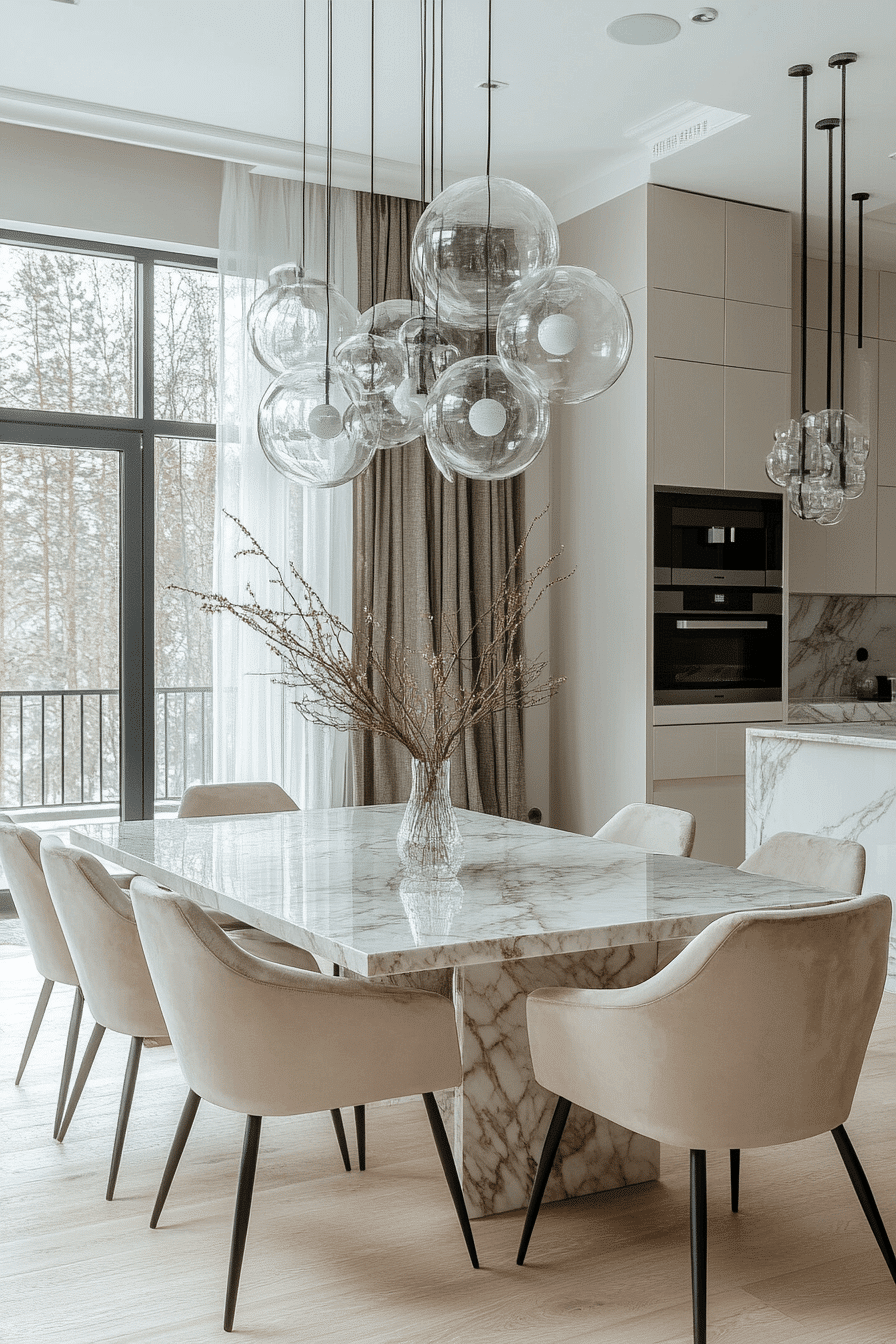 contemporary dining room