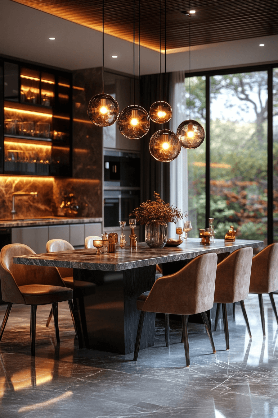 contemporary dining room