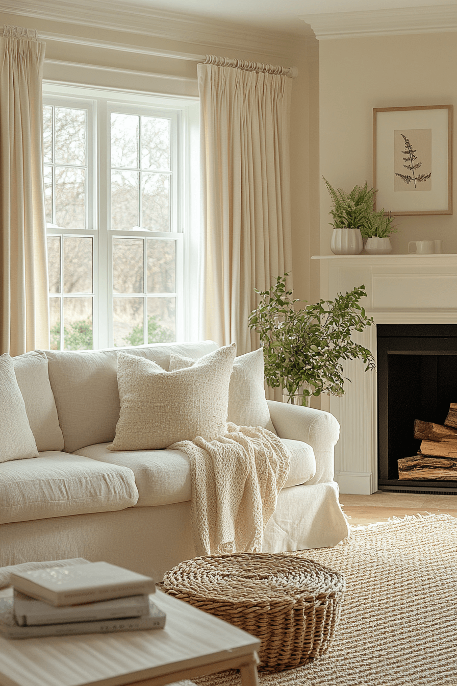 monochromatic living room