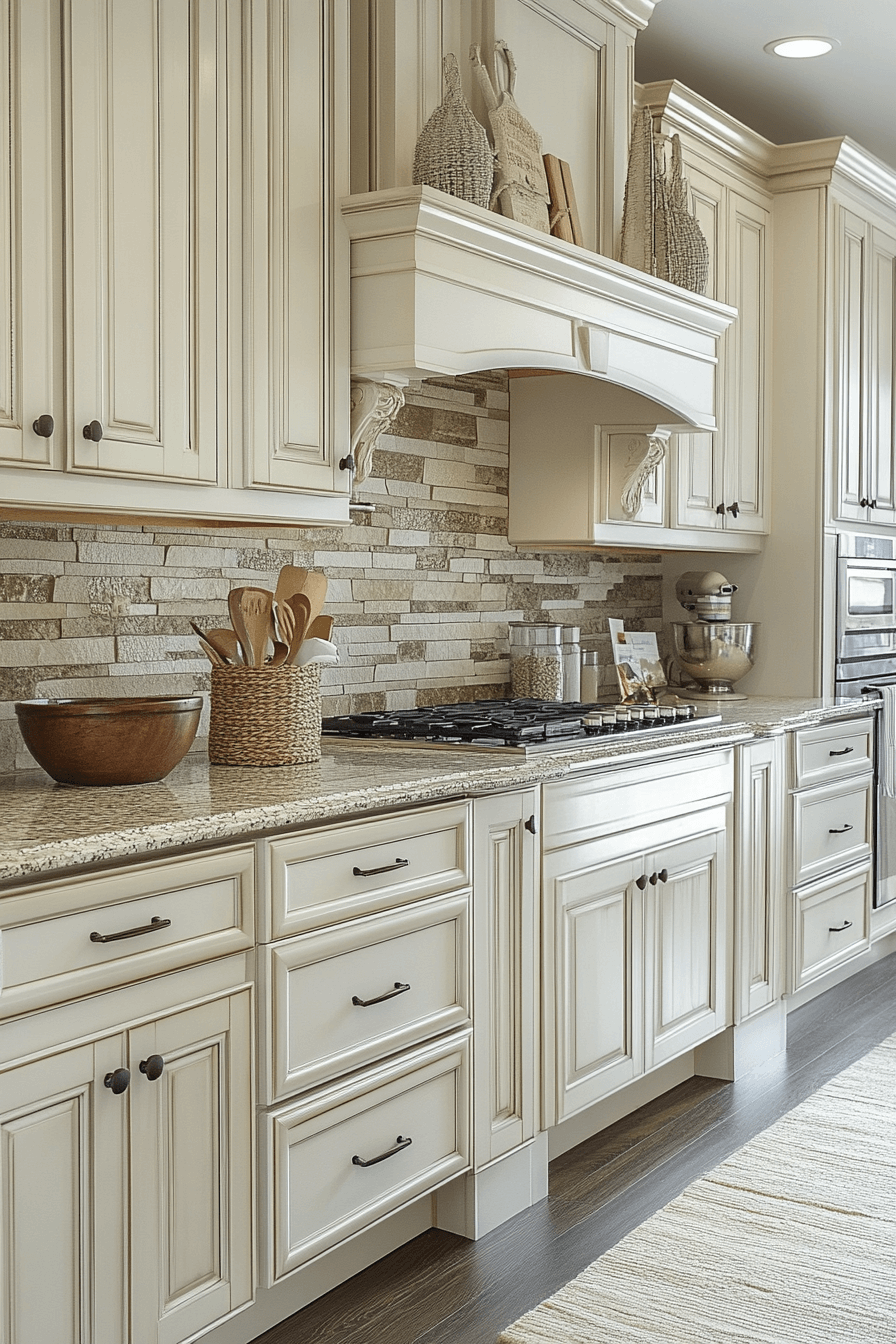 29 Antique White Kitchen Cabinets Designs That Blend Vintage and Modern Beauty antique white kitchen cabinets