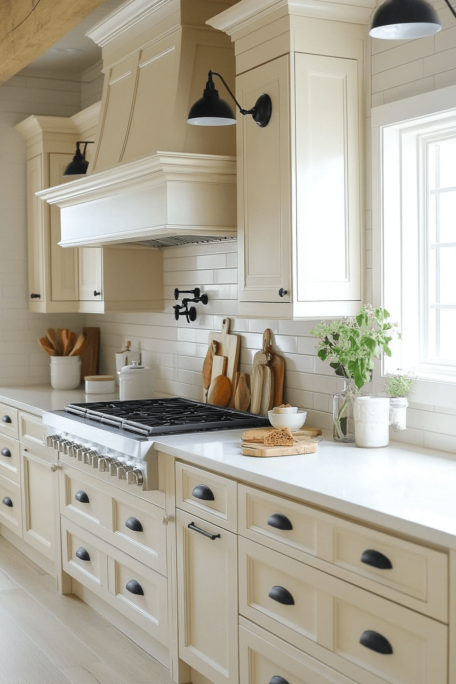 antique white kitchen cabinets