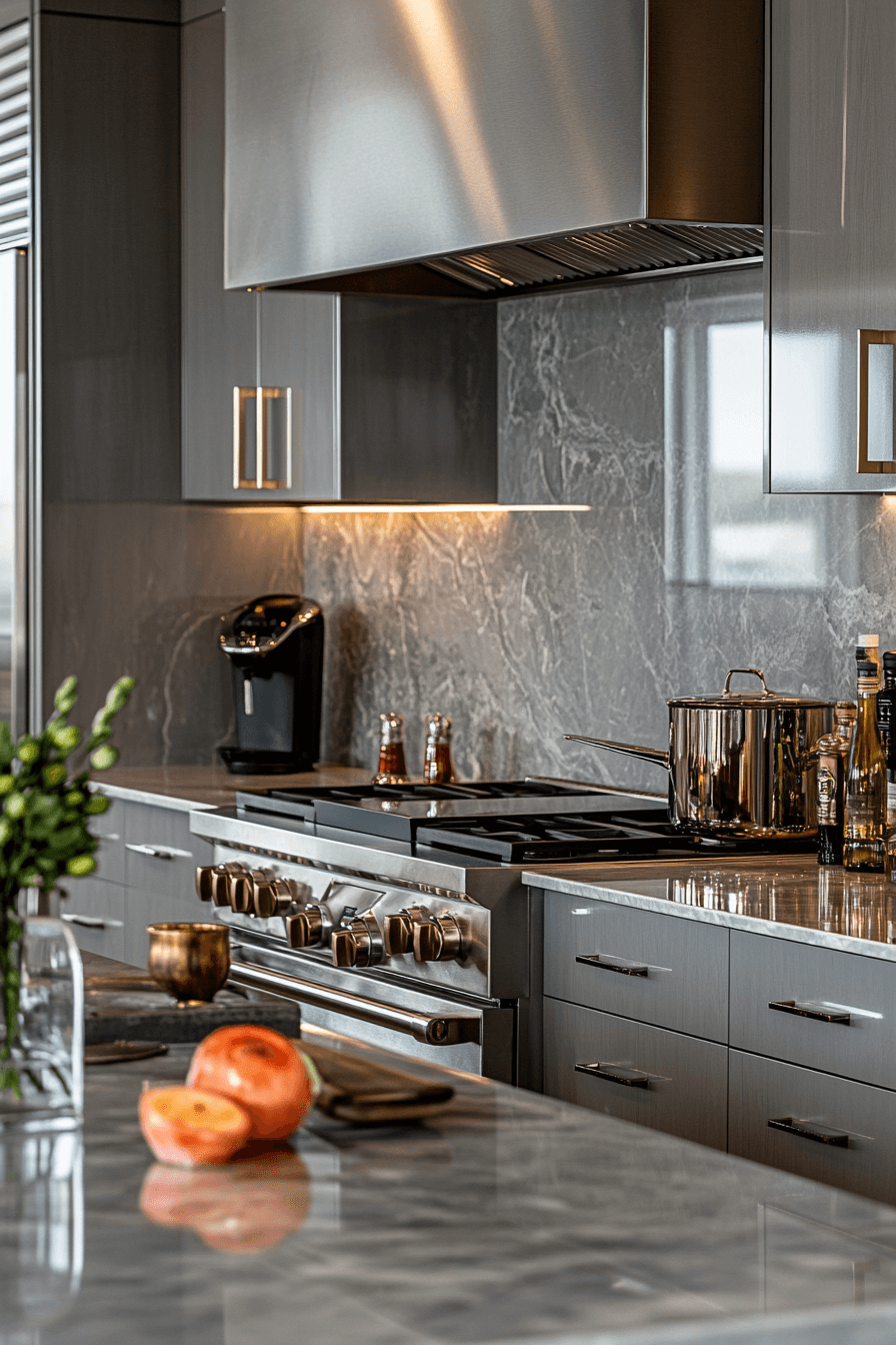 light gray kitchen cabinets