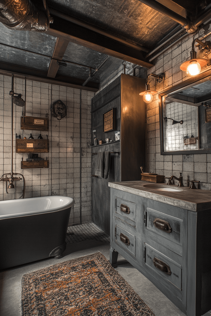 Bathroom industrial style