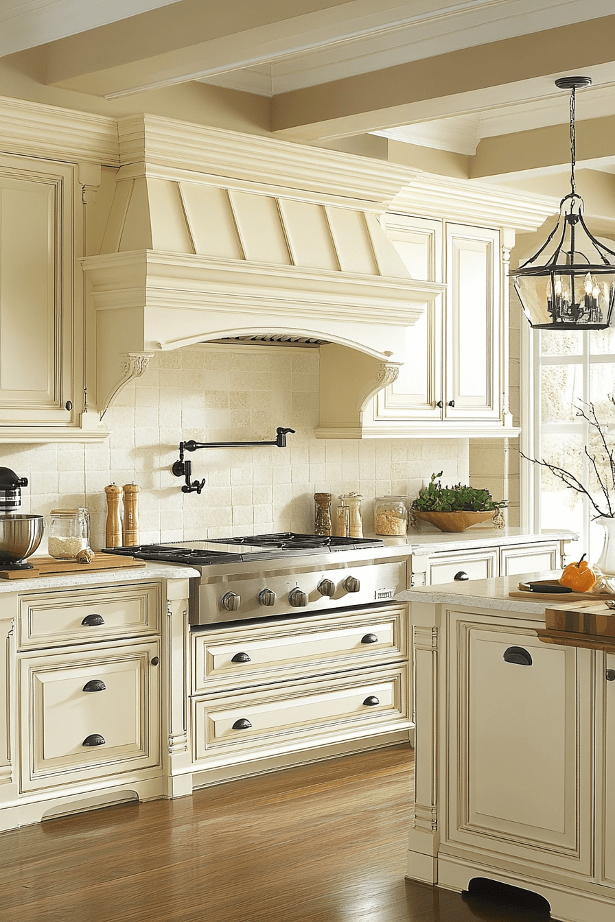 antique white kitchen cabinets