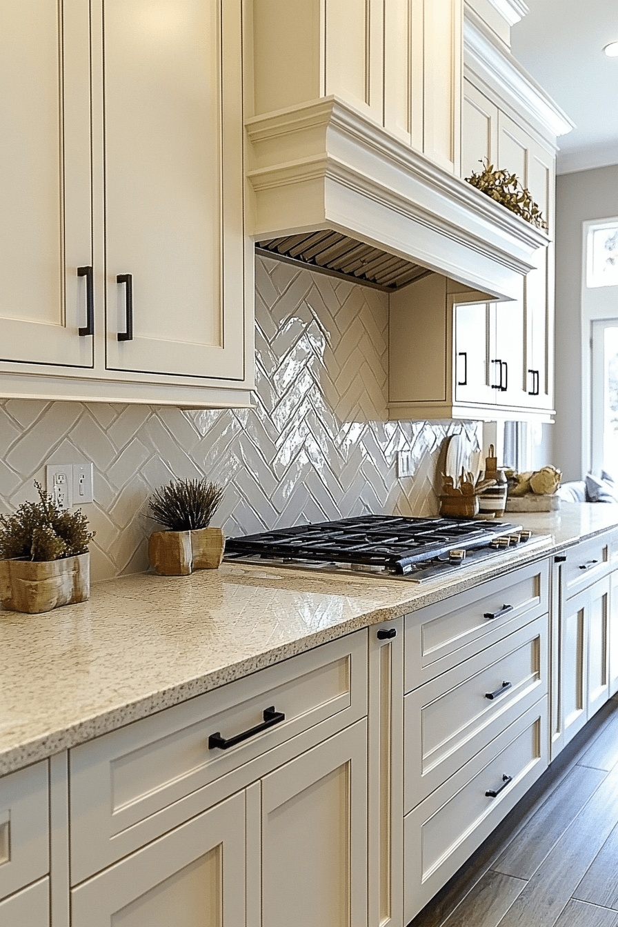 antique white kitchen cabinets