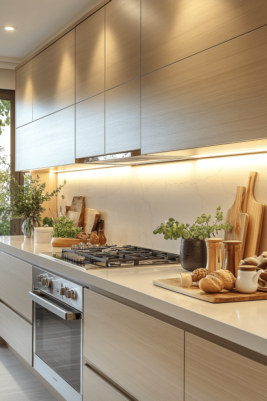 natural wood kitchen cabinets