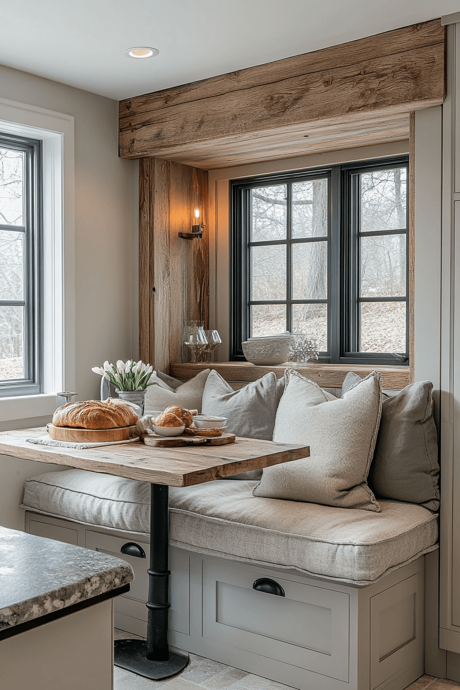 greige kitchen cabinets