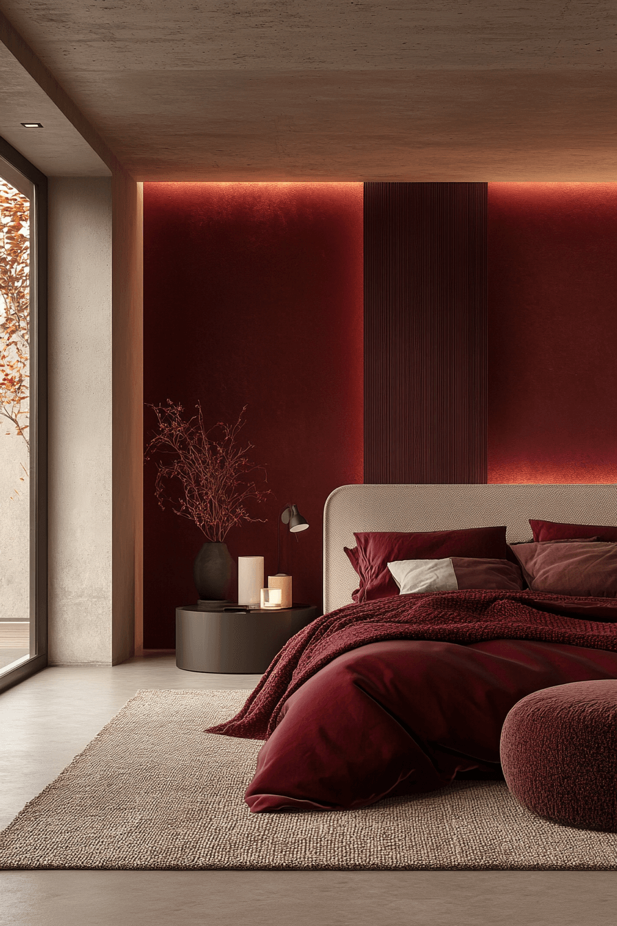 Red and black bedroom ideas