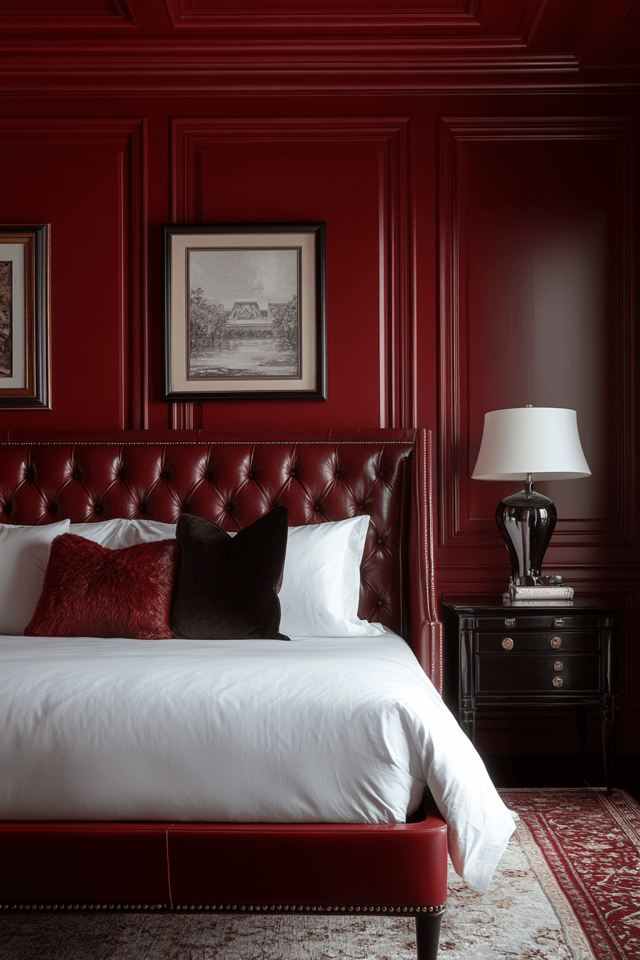 Red and black bedroom ideas