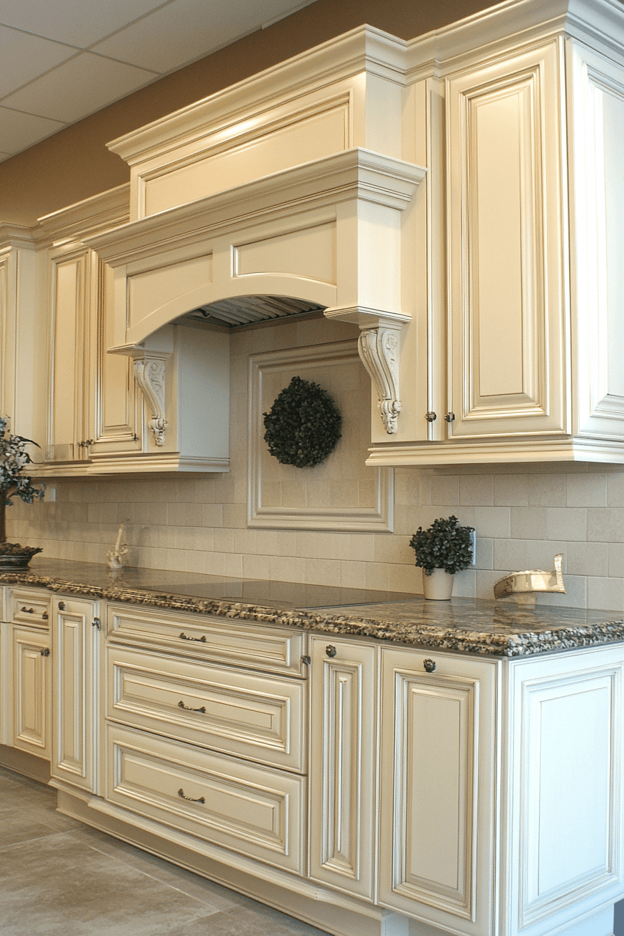 antique white kitchen cabinets