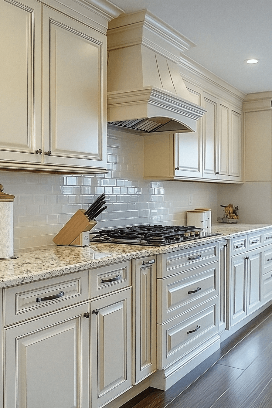 antique white kitchen cabinets