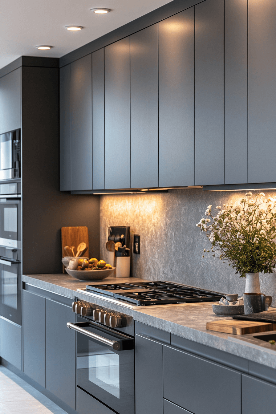 light gray kitchen cabinets