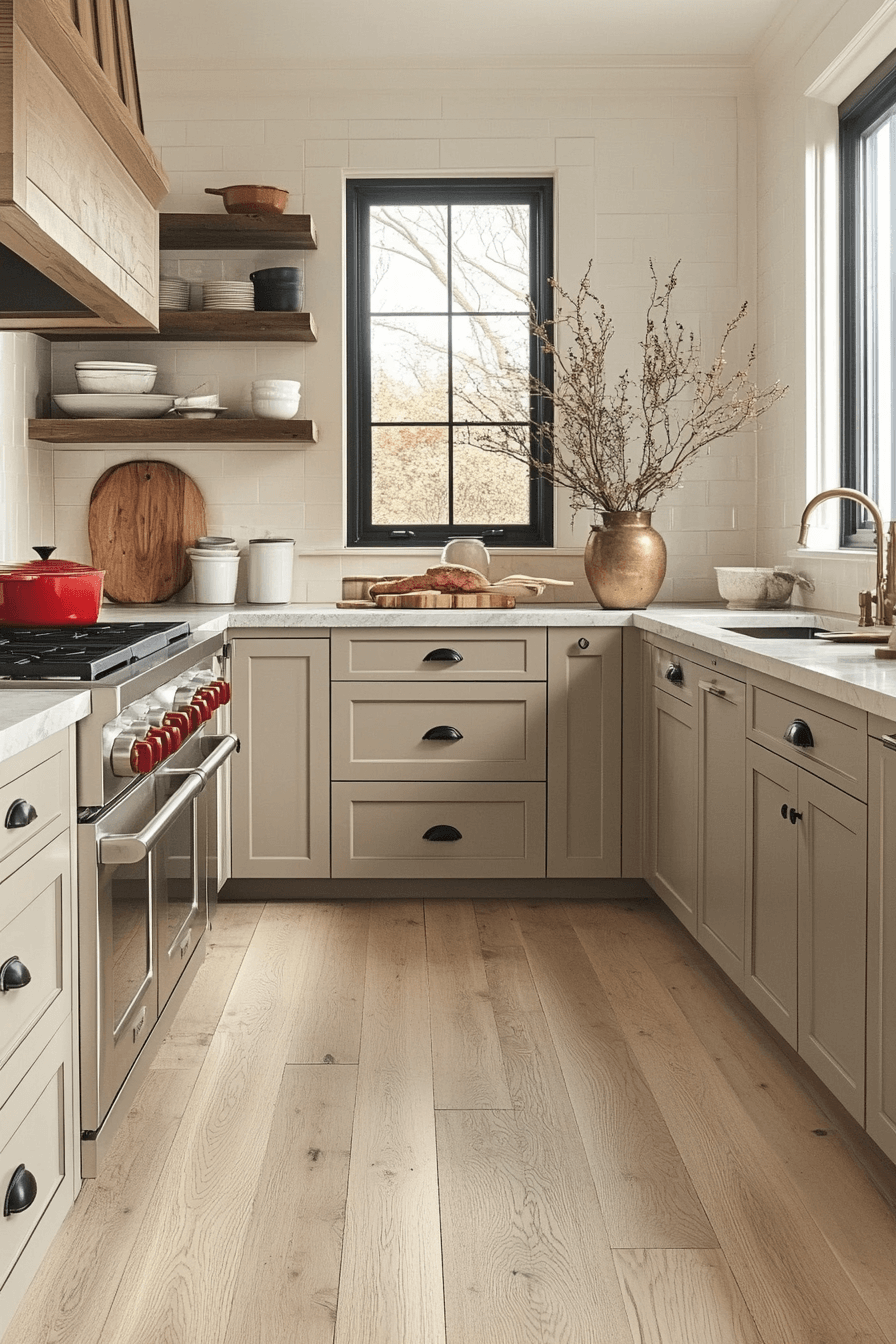 light gray kitchen cabinets