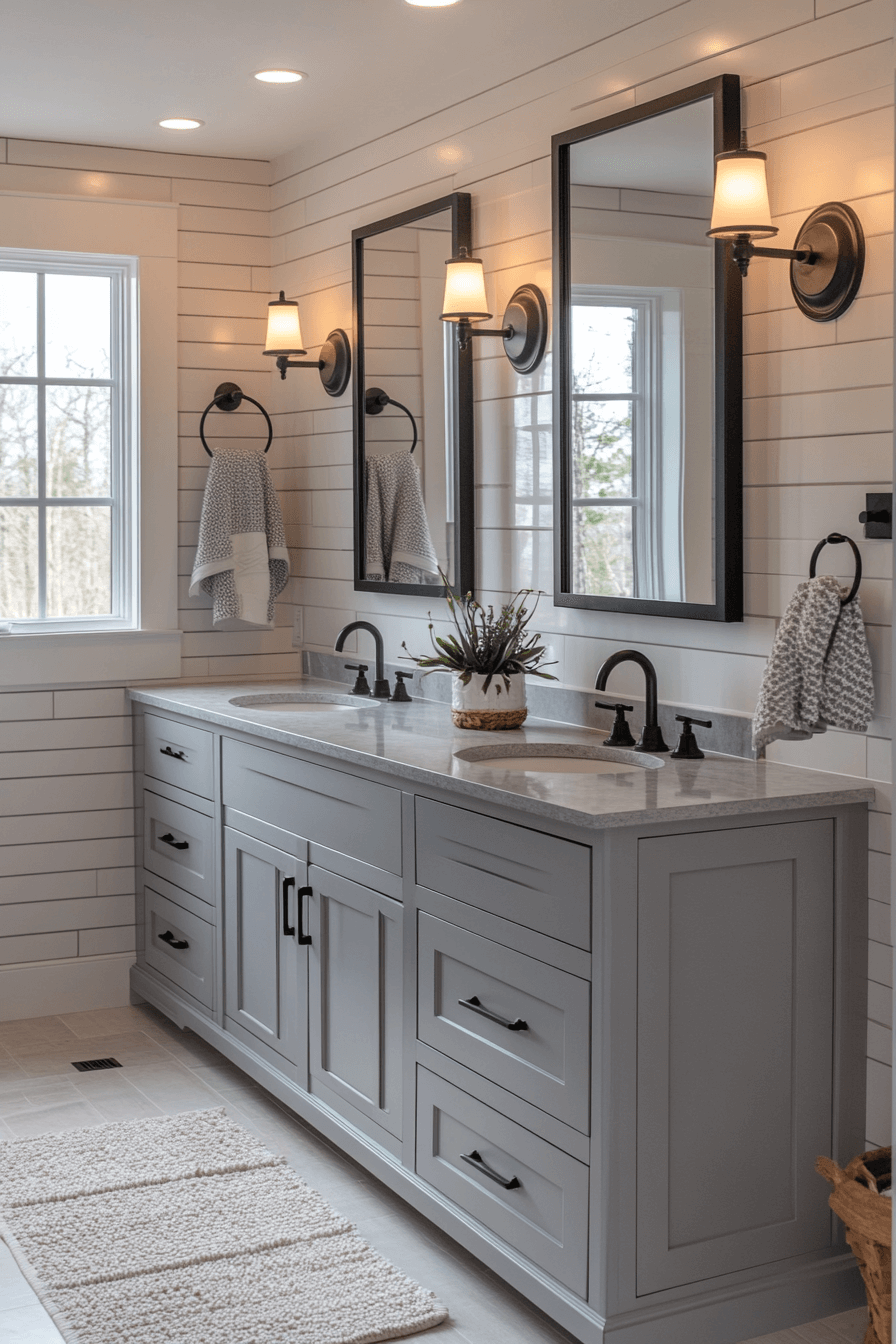 grey bathroom decor