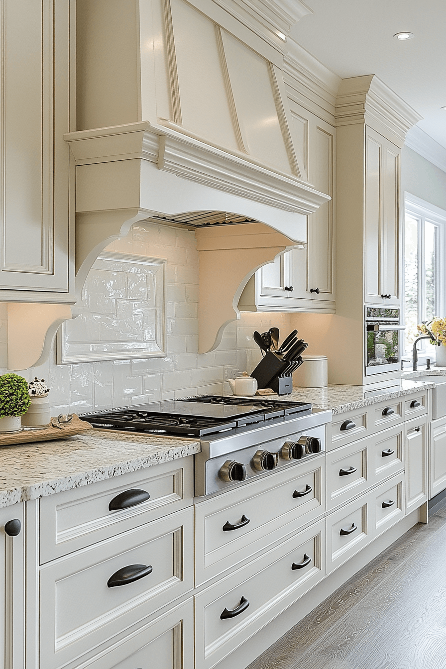 antique white kitchen cabinets