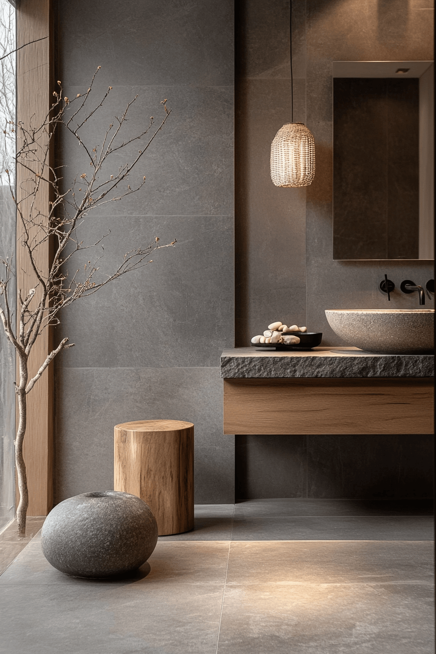 grey bathroom decor