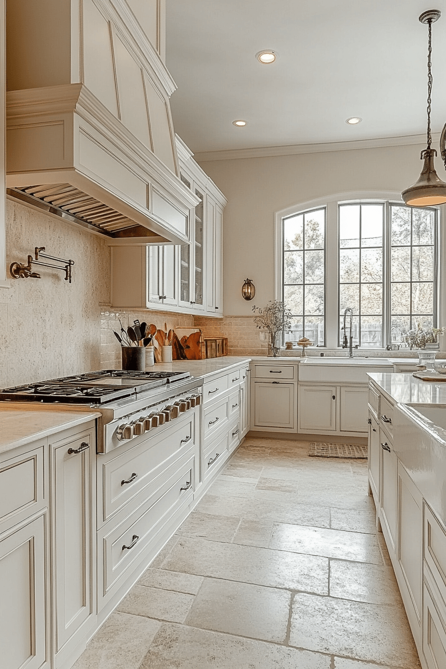 antique white kitchen cabinets