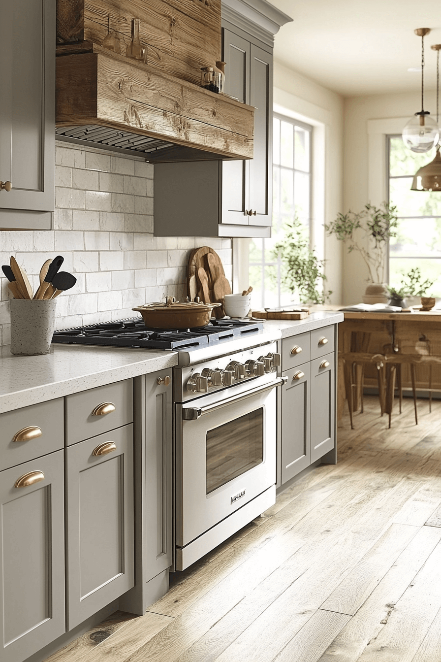 light gray kitchen cabinets