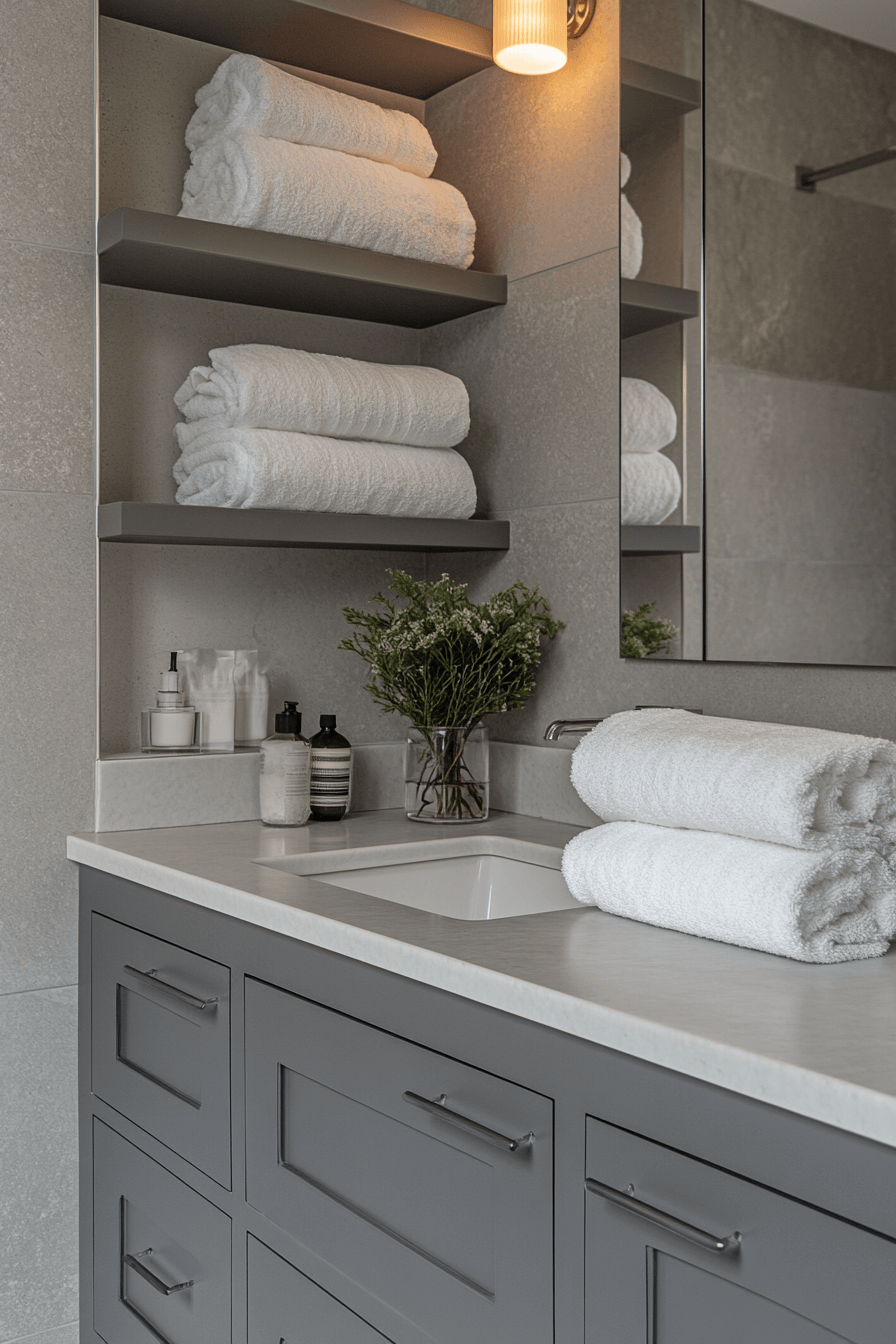 grey bathroom decor