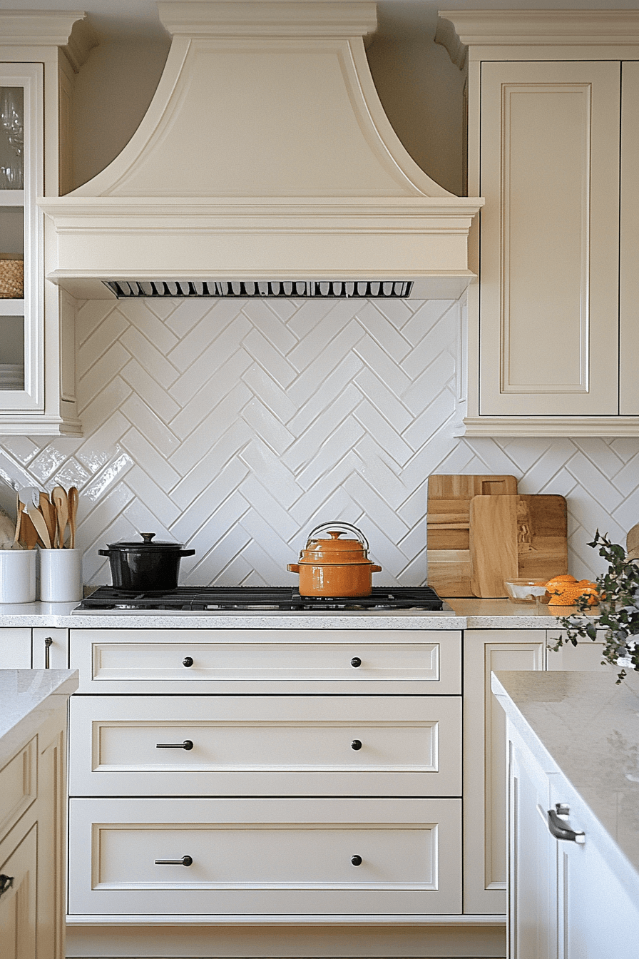 antique white kitchen cabinets