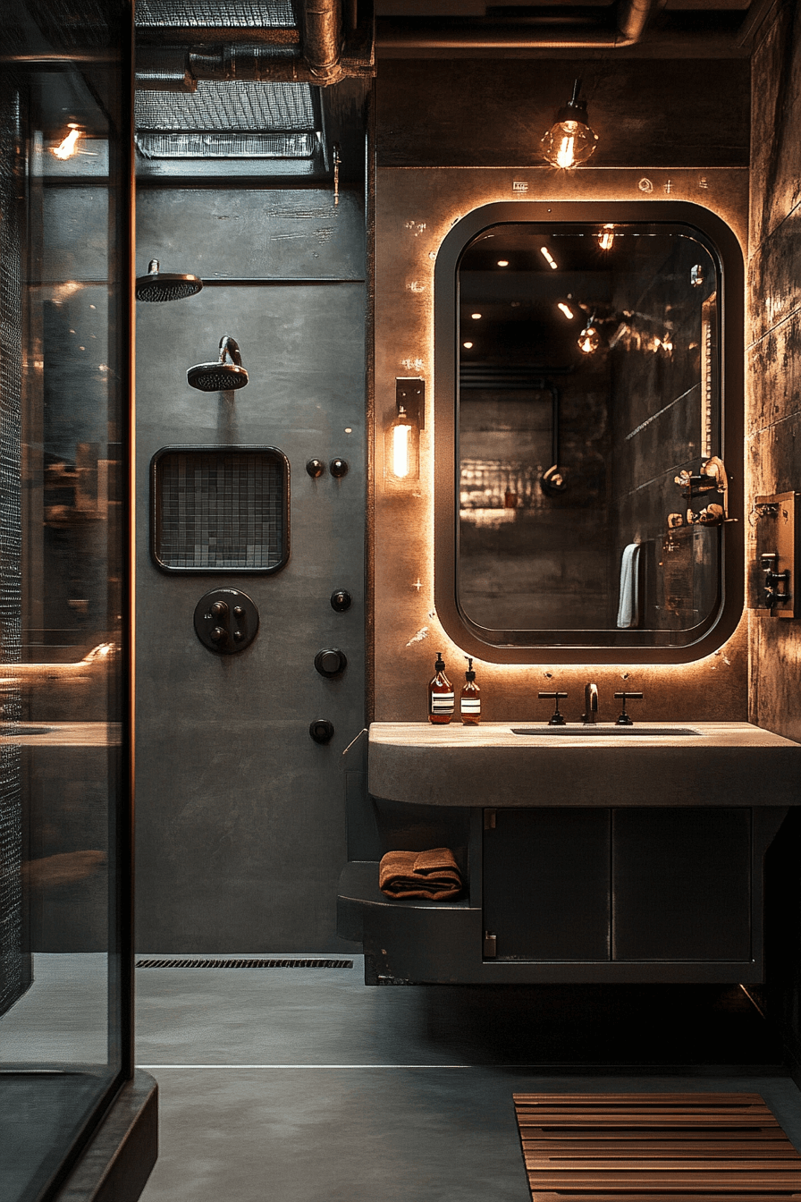 Bathroom industrial style