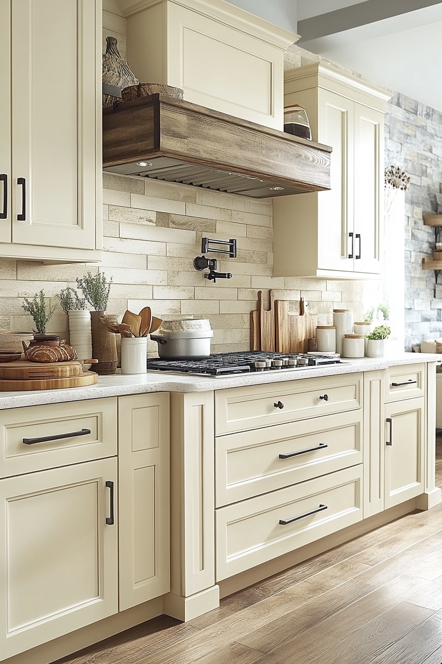 antique white kitchen cabinets