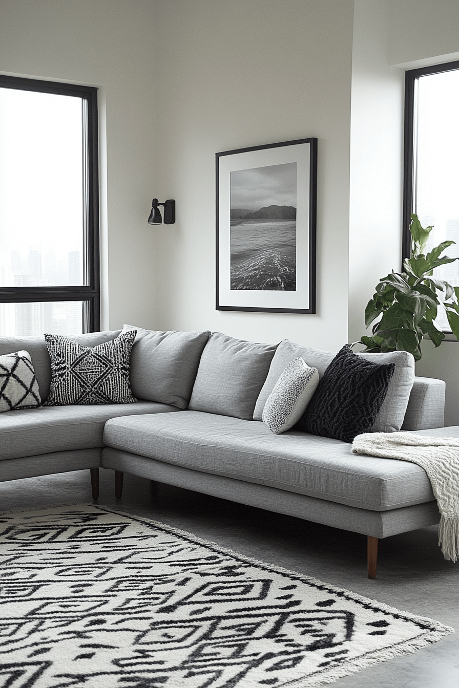 29 Grey Couch Aesthetic Inspirations That Brighten Your Home Grey couch aesthetic