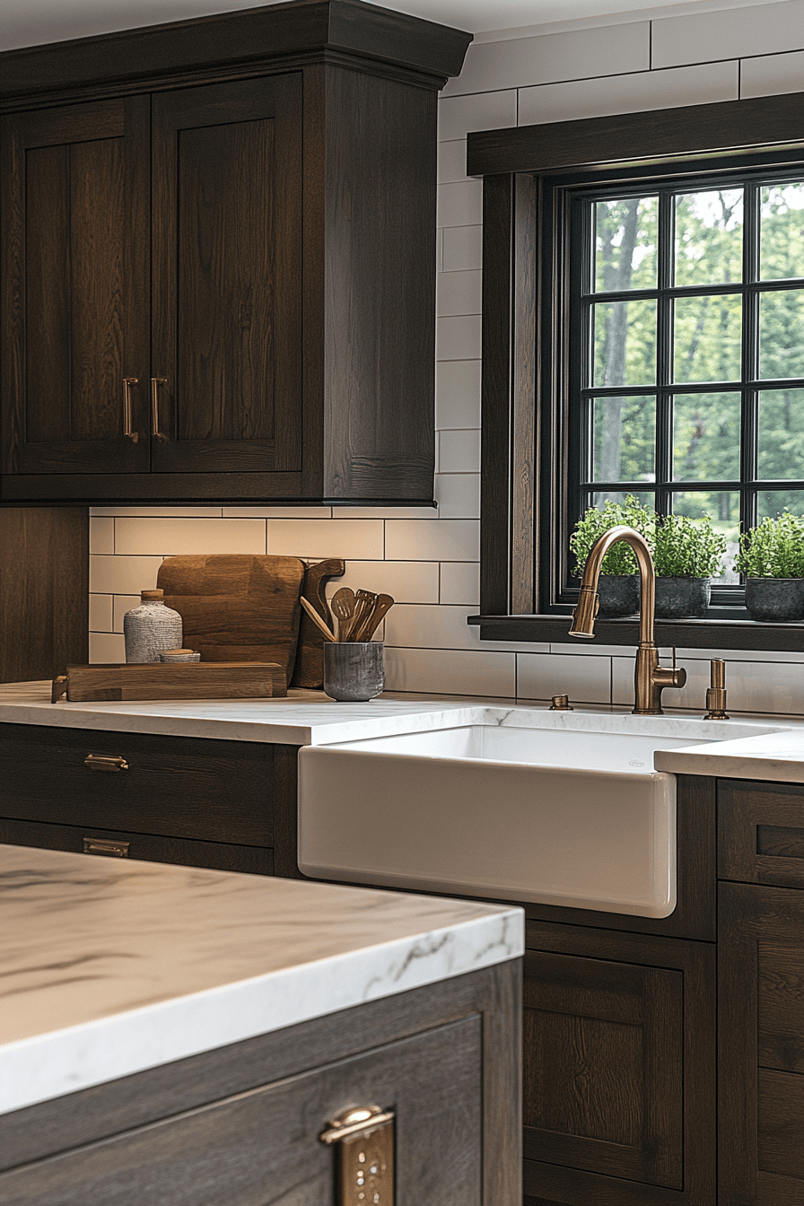 29 Moody Farmhouse Kitchen Inspirations to Create a Perfect Blend of Comfort and Style moody farmhouse kitchen