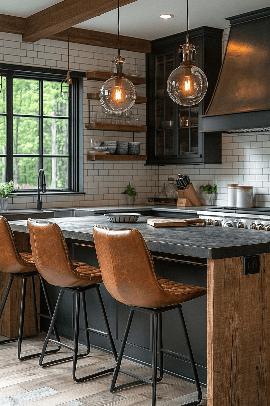 moody farmhouse kitchen