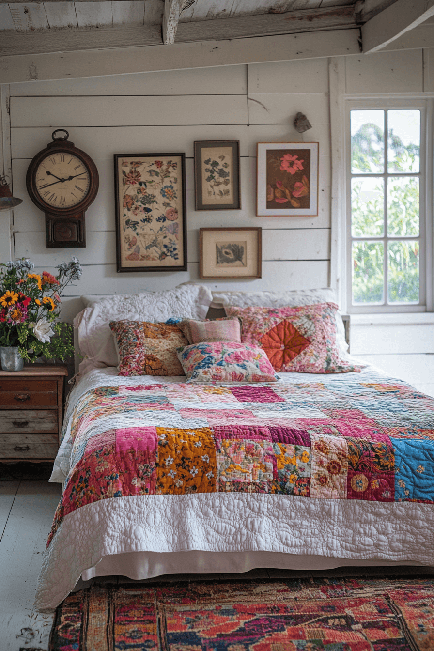 boho vintage bedroom
