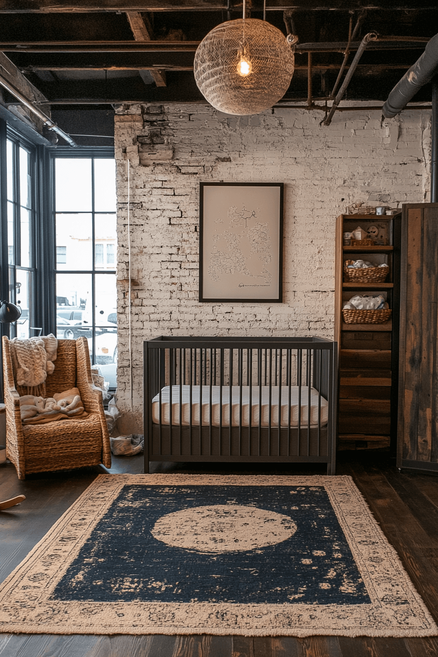 Industrial Chic Baby Room