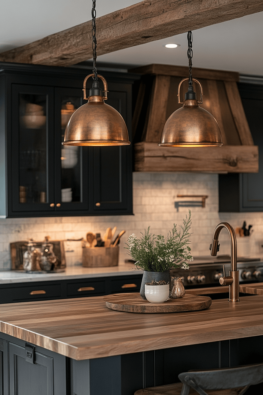 moody farmhouse kitchen